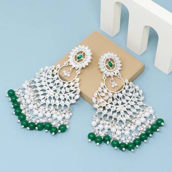 Kundan type zumka earring for girls 4