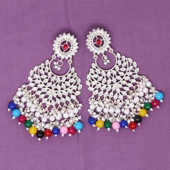 Kundan type zumka earring for girls 3