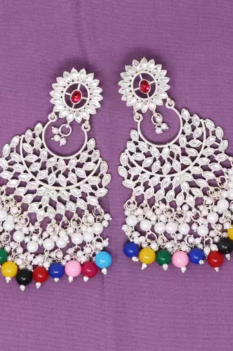 Kundan type zumka earring for girls