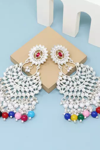 Kundan type zumka earring for girls