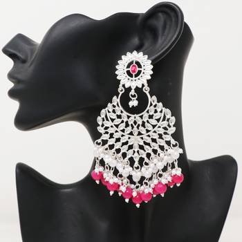 Kundan type zumka earring for girls 2