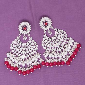 Kundan type zumka earring for girls 3