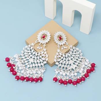 Kundan type zumka earring for girls 4
