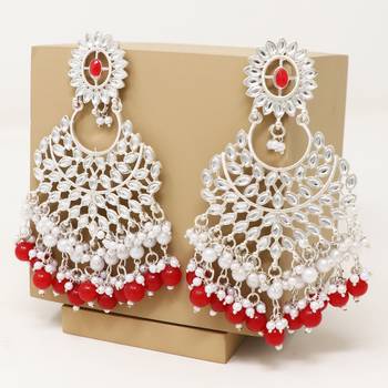 Kundan type zumka earring for girls 1