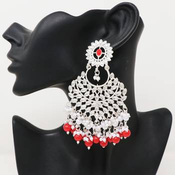 Kundan type zumka earring for girls 2