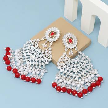 Kundan type zumka earring for girls 4