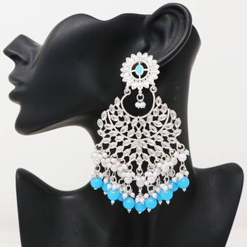 Kundan type zumka earring for girls 2