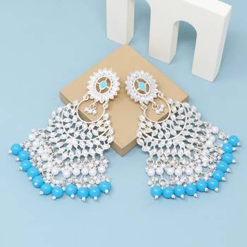 Kundan type zumka earring for girls 4