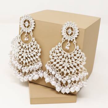 Kundan type zumka earring for girls 1