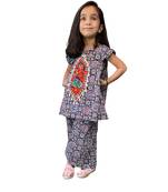 Aglare girls's cotton ajarakh ,palazzo set sets for girls suite,girls suit salwar,palazzo set red