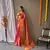pink Tissue Silk Zari weaving Thread work saree with Blouse