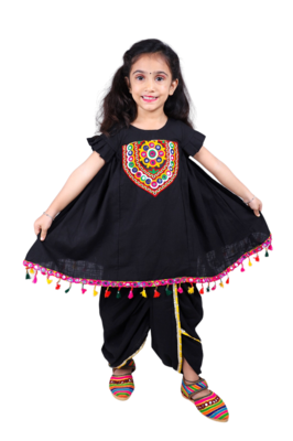 Aglare girls's cotton,palazzo set sets for girls suite,girls suit salwar,palazzo set black 2