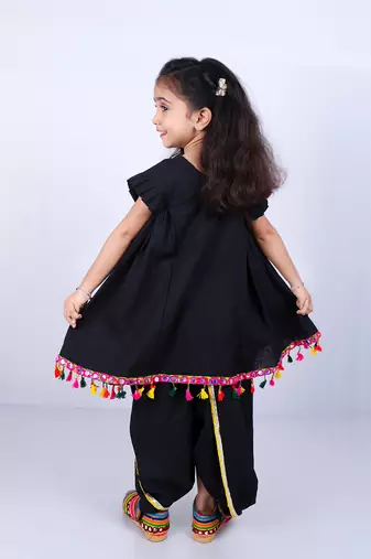 Aglare girls's cotton,palazzo set sets for girls suite,girls suit salwar,palazzo set black