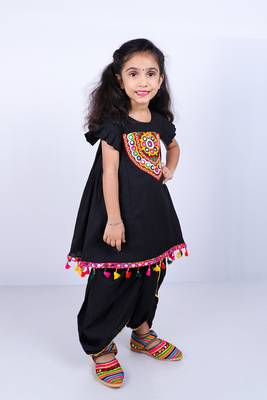 Aglare girls's cotton,palazzo set sets for girls suite,girls suit salwar,palazzo set black 4