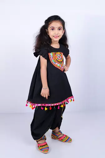 Aglare girls's cotton,palazzo set sets for girls suite,girls suit salwar,palazzo set black