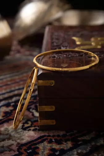 Gold-Plated Bangle Set