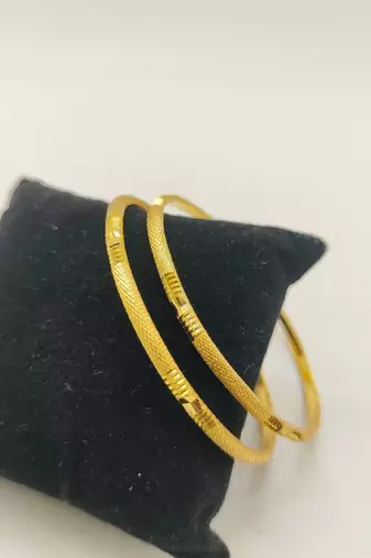 Gold-Plated Bangle Set