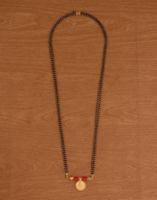 Black Gold Laxmi Motif Mangalsutra 3