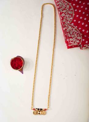 Classiques Yellow Long Gold Plated Mangalsutra 1