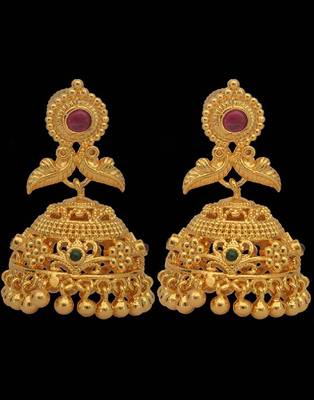 Traditional Gold Plated Earrings 2