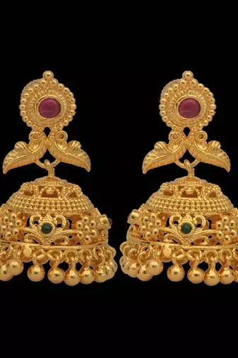 Traditional Gold Plated Earrings