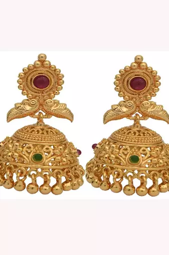 Traditional Gold Plated Earrings