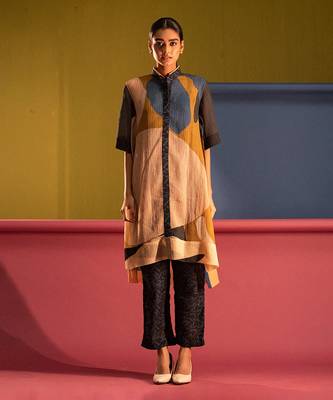 Multicolor japenese quash printed kurta sets 1