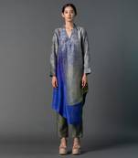 Multicolor dupion silk printed kurta sets