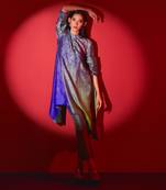 Multicolor dupion silk printed kurta sets