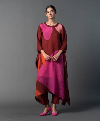 Multicolor japenese quash printed kurta sets 1