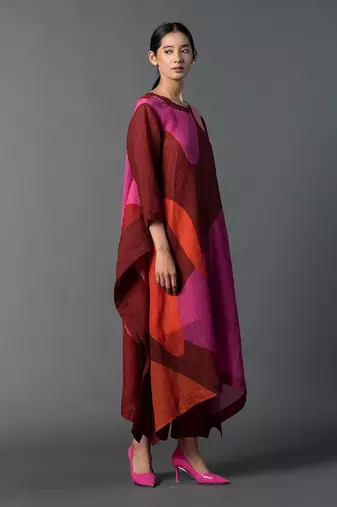 Multicolor japenese quash printed kurta sets