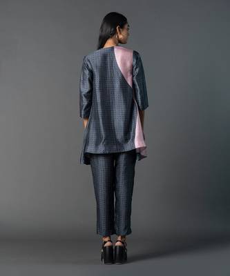 Multicolor dupion silk printed kurta sets 2