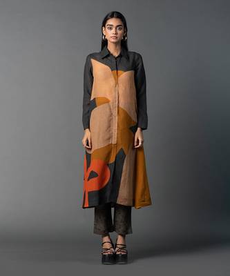 Multicolor japenese quash printed kurta sets 1