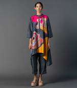 Multicolor dupion silk printed kurta sets