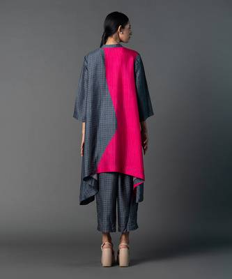 Multicolor dupion silk printed kurta sets 3