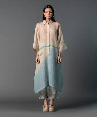 Multicolor japenese quash printed kurta sets 1