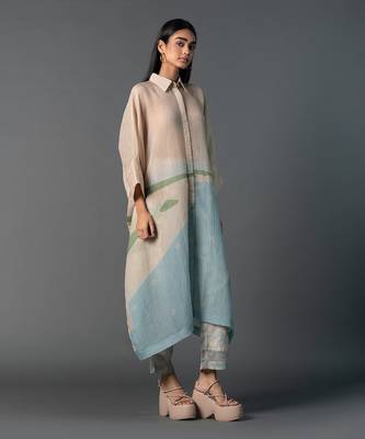 Multicolor japenese quash printed kurta sets 4
