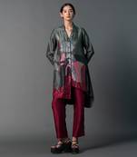 Multicolor dupion silk printed kurta sets