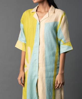 Multicolor japenese quash printed kurta sets 3
