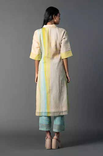 Multicolor japenese quash printed kurta sets