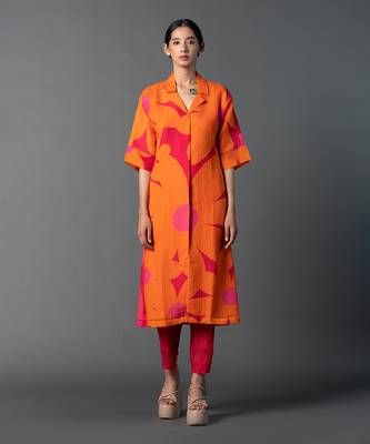 Multicolor japenese quash printed kurta sets 1