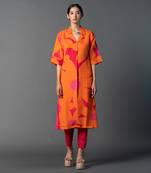 Multicolor japenese quash printed kurta sets