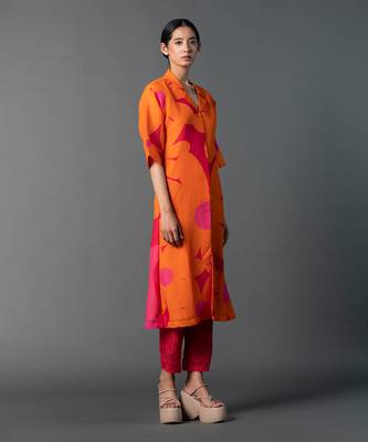 Multicolor japenese quash printed kurta sets 2