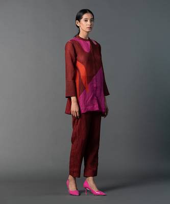 Multicolor japenese quash printed kurta sets 4