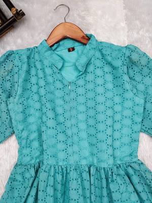Schiffli Dress kurti For Women 2