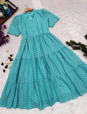 Schiffli Dress kurti For Women 3