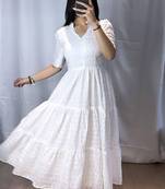 Schiffli Dress kurti For Women