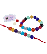 7 chakra energetic healing money magnet rakhi bracelet for spiritual connection and protection for brother