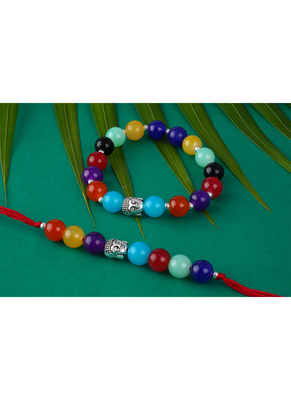 7 chakra energetic healing money magnet rakhi bracelet for spiritual connection and protection for brother 2