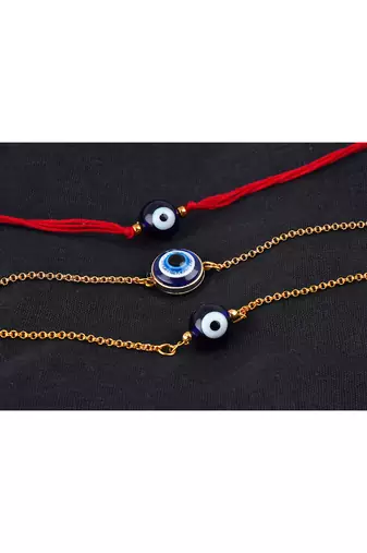 combo of 3 evil eye rakhi for rakshabandhan festival bhaiya & brother rakhi